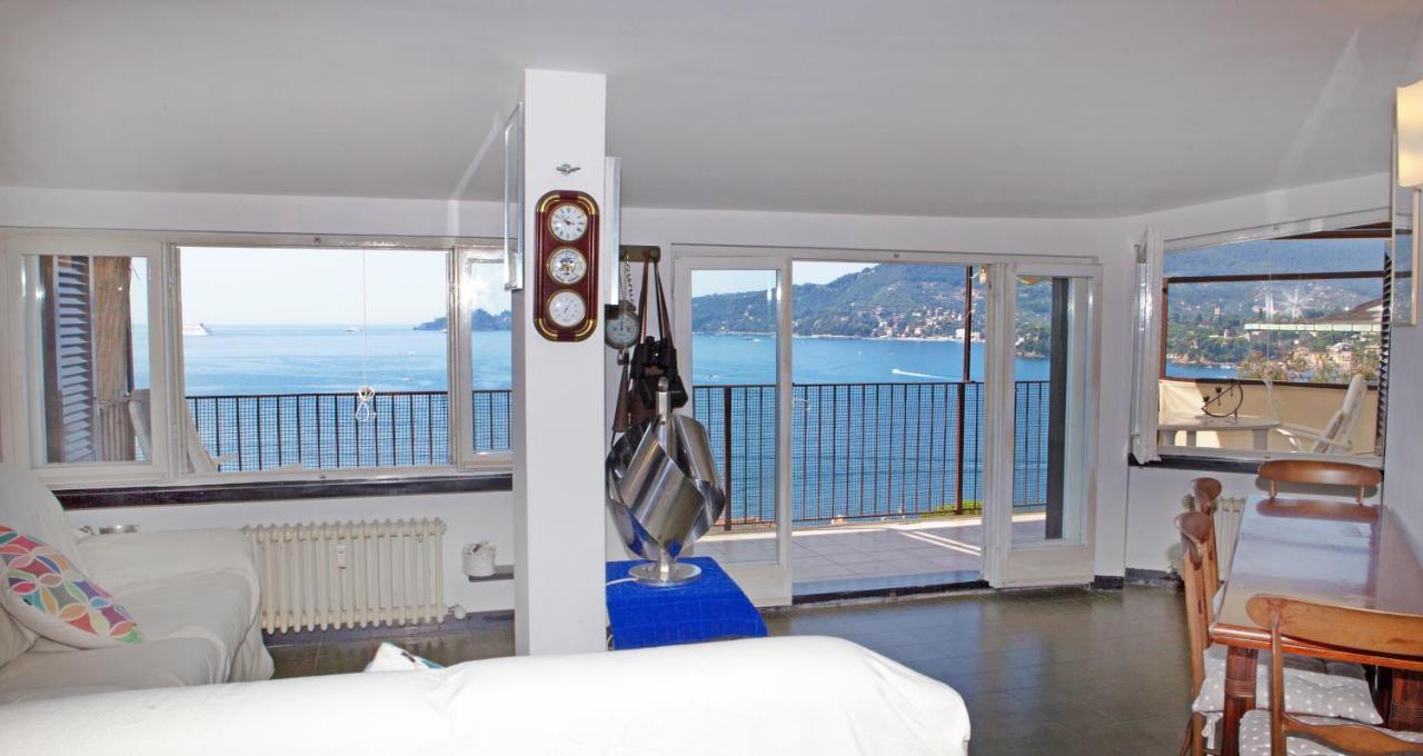Nautilus Vista Mare Mozzafiato A 180 Gradi- Posto Auto Privato - 2 Camere Matrimoniali Piu 1 Divano Letto Singolo-Sky,Netflix-Wifi 200Mg Rapallo Exterior foto