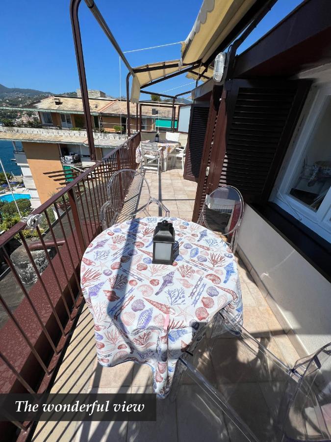 Nautilus Vista Mare Mozzafiato A 180 Gradi- Posto Auto Privato - 2 Camere Matrimoniali Piu 1 Divano Letto Singolo-Sky,Netflix-Wifi 200Mg Rapallo Exterior foto